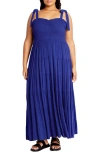 CITY CHIC CITY CHIC SPOT SARA DOBBY MAXI DRESS