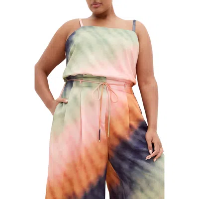 City Chic Sunset Ombré Camisole In Multi