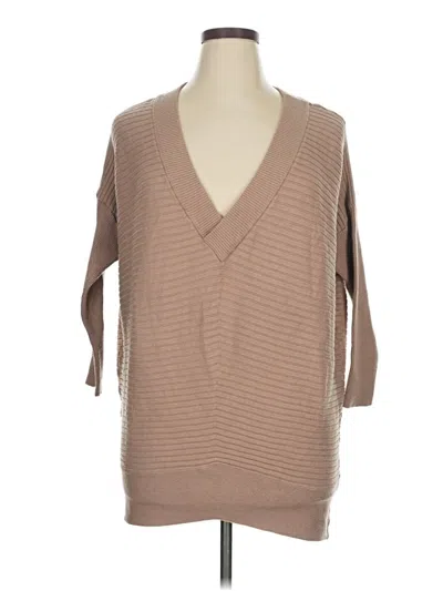 Pre-owned City Chic Sweater Vest In Tan