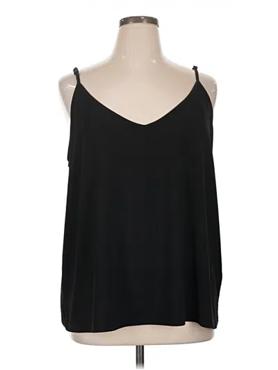 Pre-owned City Chic Tank Top Black Cold Shoulder Neckline Tops