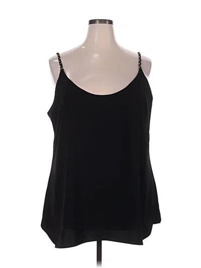 City Chic Tank Top Black Strapless Neckline Tops In Neutral