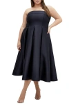 City Chic Tiffany Strapless Fit & Flare Dress