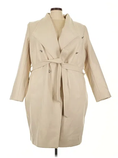 Pre-owned City Chic Trenchcoat In White