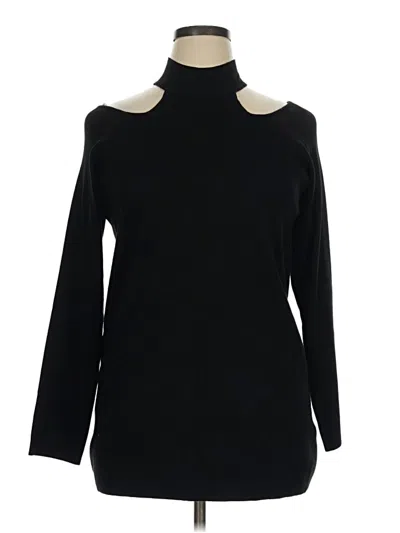 Pre-owned City Chic Turtleneck Sweater In Black