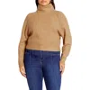 City Chic Untamed Turtleneck Sweater In Caramel
