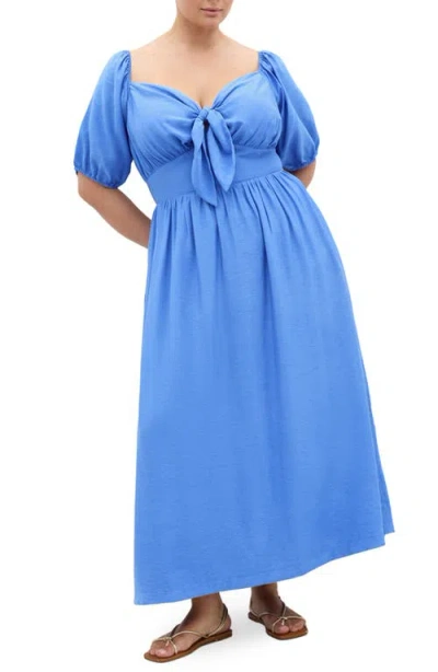 City Chic Villa Roma Maxi Dress In Blue