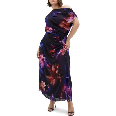 City Chic Vivid Floral Maxi Dress