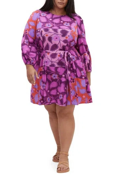 City Chic Yasmin Minidress In Playdate