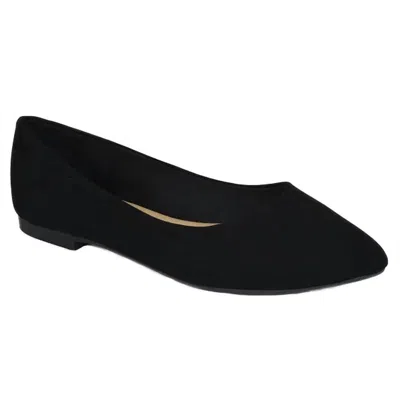 City Classified Women Suede Flats In Black