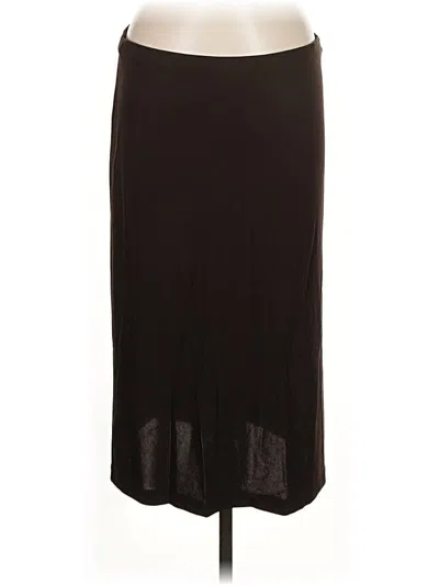 Pre-owned City Dkny Casual Skirt In Brown