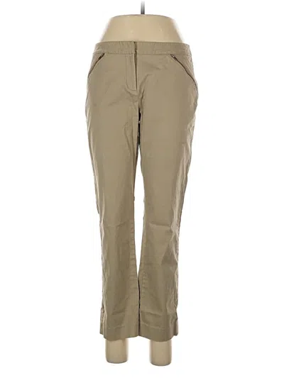 Pre-owned City Dkny Khaki Pant In Brown
