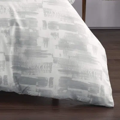 City Scene Aria Reversible Comforter Set In White;gray
