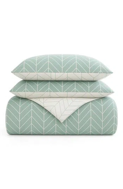 City Scene Ceres Cotton Duvet Cover Set In Green