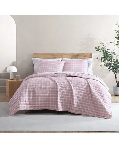 CITY SCENE CITY SCENE GRID LIGHTWEIGHT REVERSIBLE QUILT SET