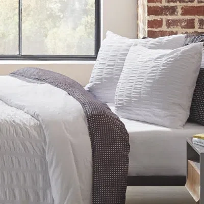 City Scene Orleans White Microfiber 3 Piece Duvet Cover Set