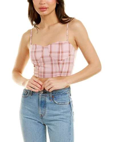 City Sleek Cropped Tank In Multi