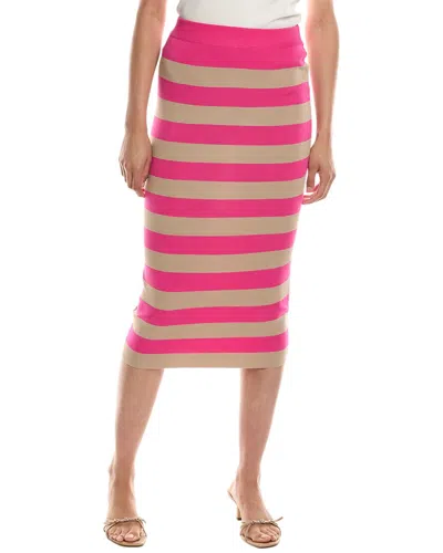 City Sleek Midi Skirt In Pink