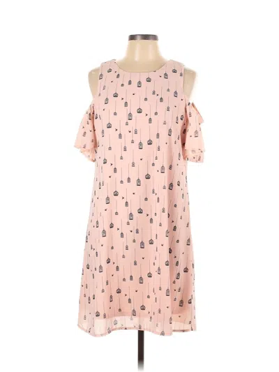 Pre-owned City Streets Casual Dress In Pink