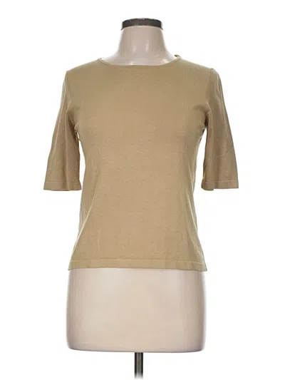 Pre-owned City Studio 3/4 Sleeve T-shirt In Tan
