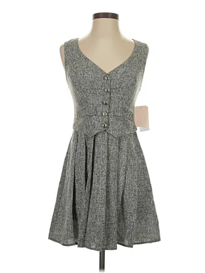 City Studio Casual Dress In Gold