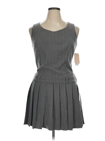 City Studio Casual Dress In Gray