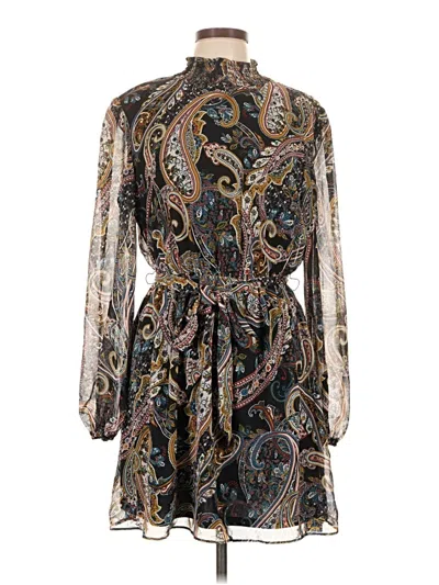 City Studio Casual Dress In Gray