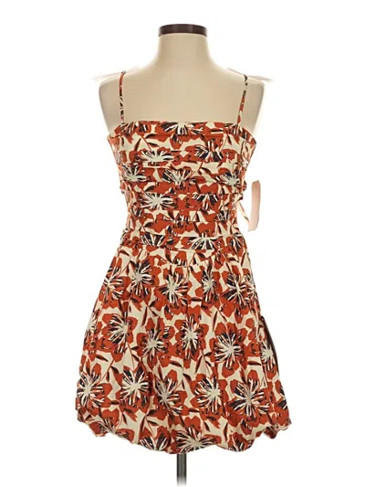 City Studio Casual Dress In Orange