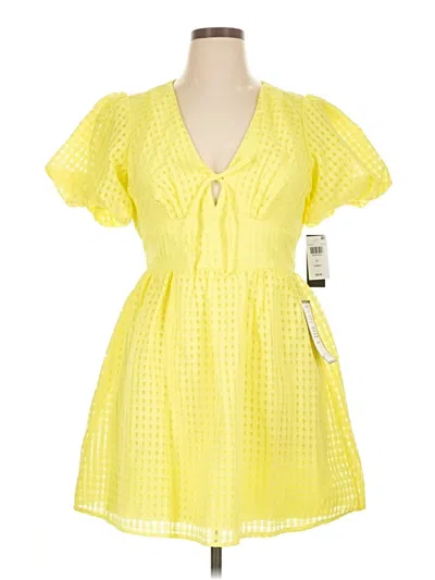 City Studio Casual Dress In Yellow