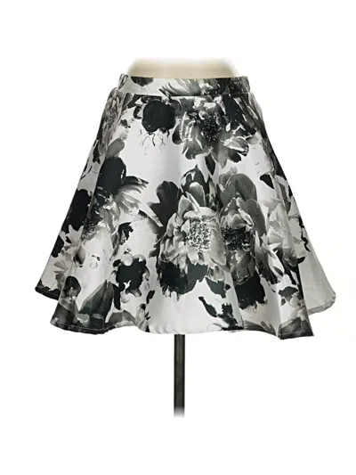 Pre-owned City Studio Casual Skirt In Silver