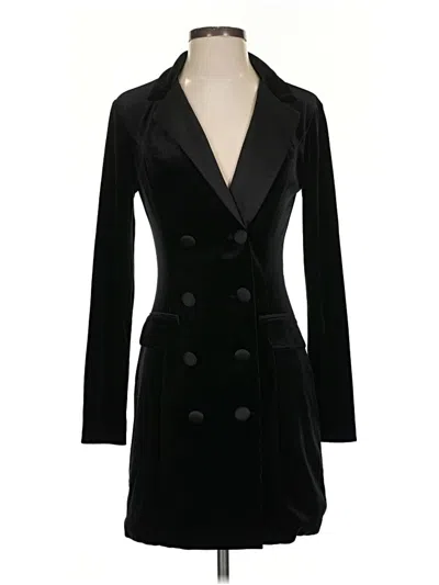 Pre-owned City Studio Coat In Black