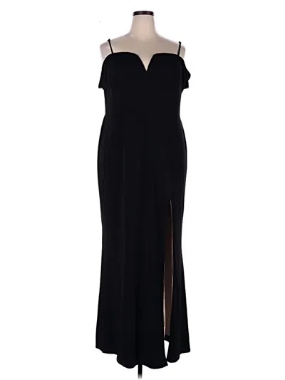 Pre-owned City Studio Cocktail Dress In Black