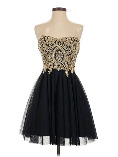 Pre-owned City Studio Cocktail Dress In Black