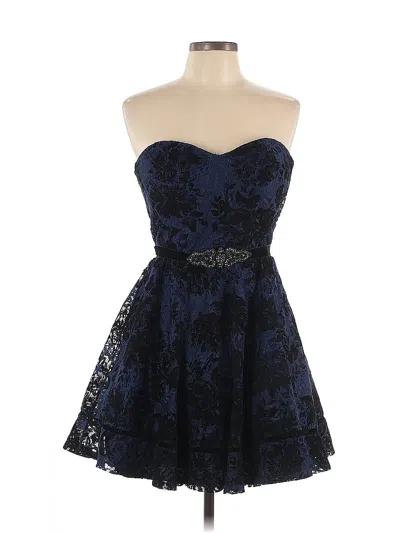 Pre-owned City Studio Cocktail Dress In Blue