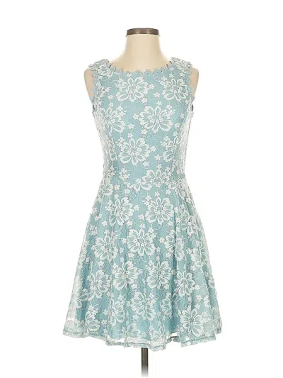 Pre-owned City Studio Cocktail Dress In Blue