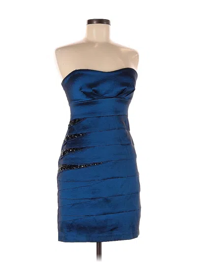 Pre-owned City Studio Cocktail Dress In Blue