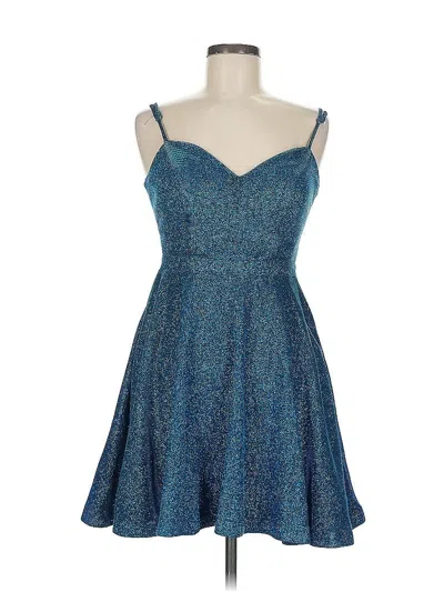 Pre-owned City Studio Cocktail Dress In Blue