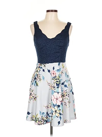 Pre-owned City Studio Cocktail Dress In Blue