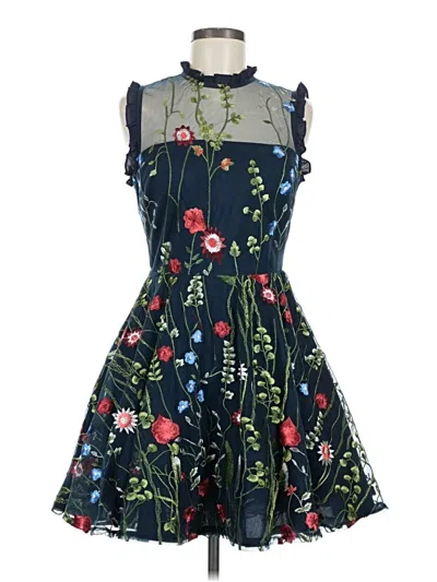 Pre-owned City Studio Cocktail Dress In Blue