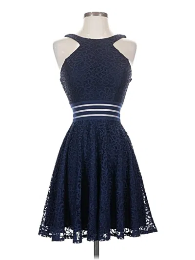 Pre-owned City Studio Cocktail Dress In Blue