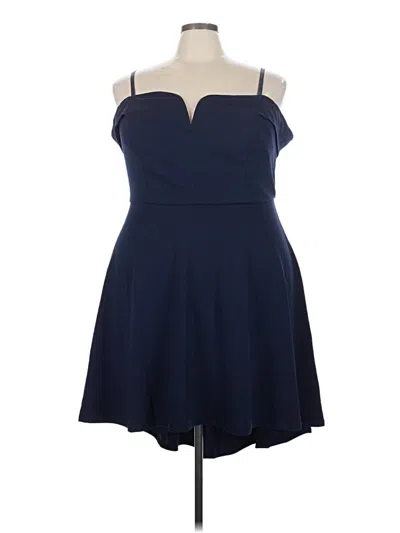 Pre-owned City Studio Cocktail Dress In Blue