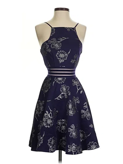 Pre-owned City Studio Cocktail Dress In Blue