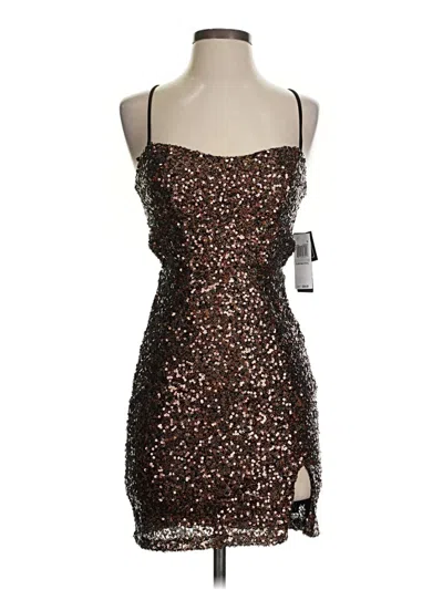 City Studio Cocktail Dress In Brown