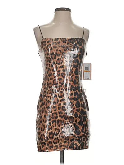 Pre-owned City Studio Cocktail Dress In Brown