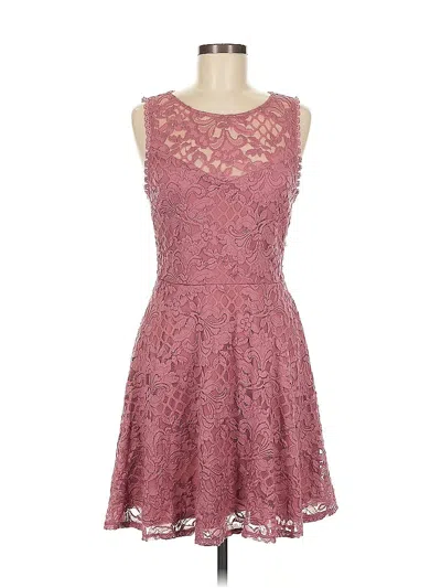 Pre-owned City Studio Cocktail Dress In Burgundy