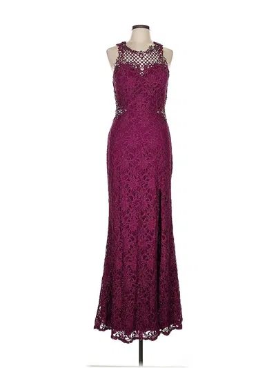 Pre-owned City Studio Cocktail Dress In Burgundy
