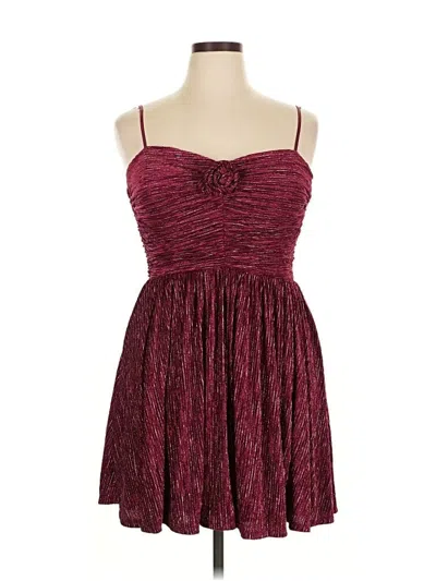 Pre-owned City Studio Cocktail Dress In Burgundy