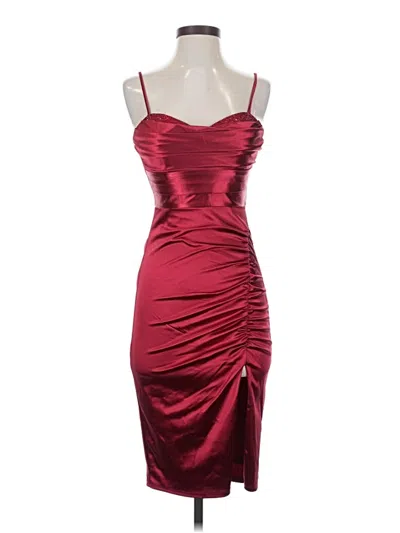 Pre-owned City Studio Cocktail Dress In Burgundy