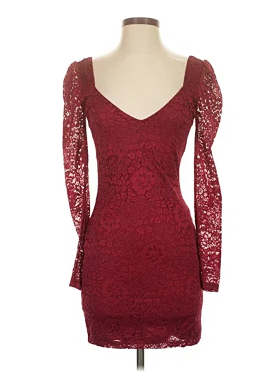 Pre-owned City Studio Cocktail Dress In Burgundy