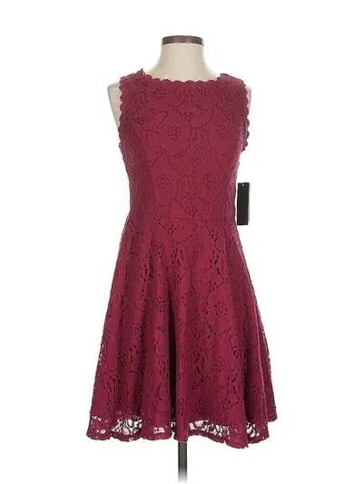 Pre-owned City Studio Cocktail Dress In Burgundy