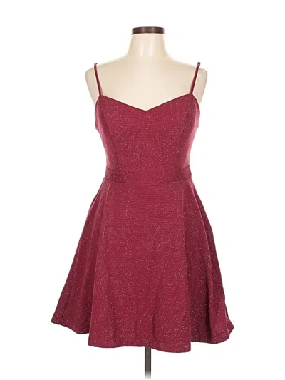 Pre-owned City Studio Cocktail Dress In Burgundy
